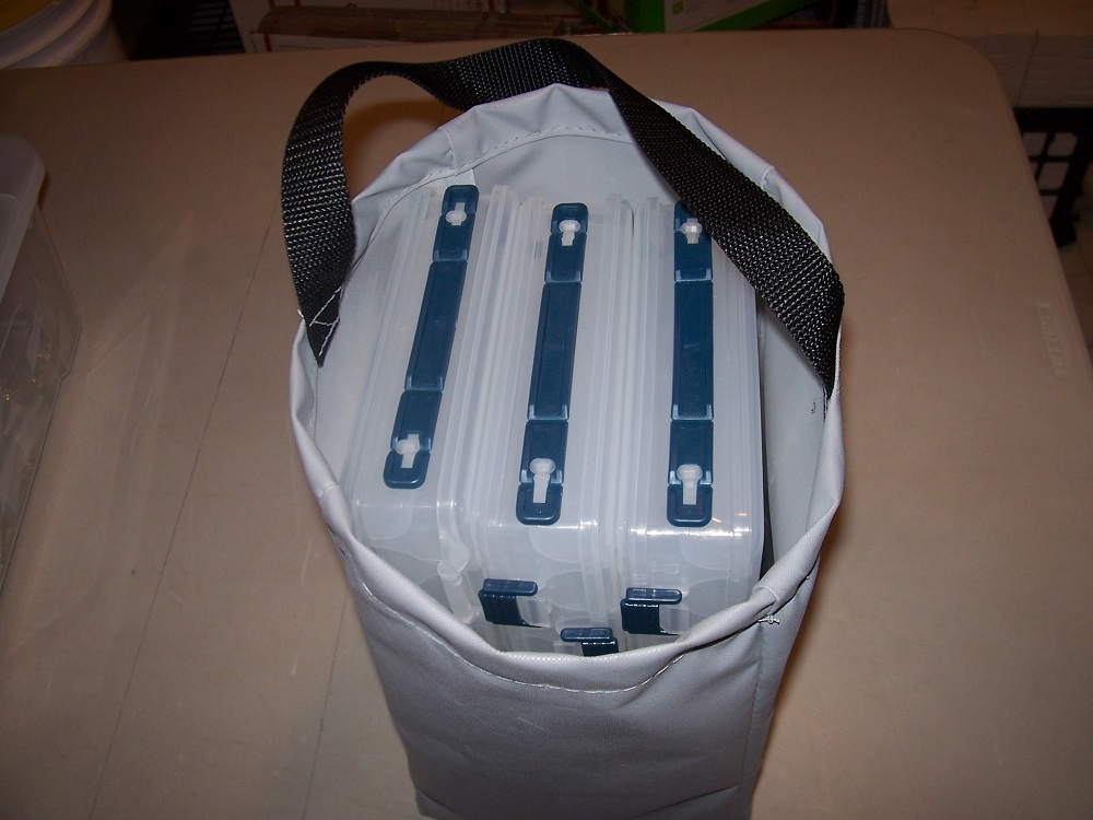 Tote Bag for Three Double Sided Tackle Boxes Tote Bag for Three Double Sided Tackle Boxes
